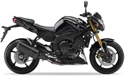 Yamaha FZ8 N 2010 2011 black metallic x SMX motor stickers oem parts oryginal aufkleber autocollants adesivi nalepky naklejki