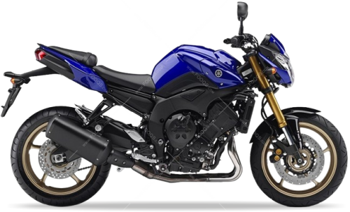 Yamaha FZ8 N 2010 2011 blue motor stickers oem parts oryginal aufkleber naklejki