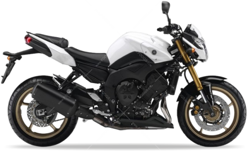 Yamaha FZ8 N 2010 2011 bluish white cocktail 1 BWC1 motor stickers oem parts oryginal aufkleber
