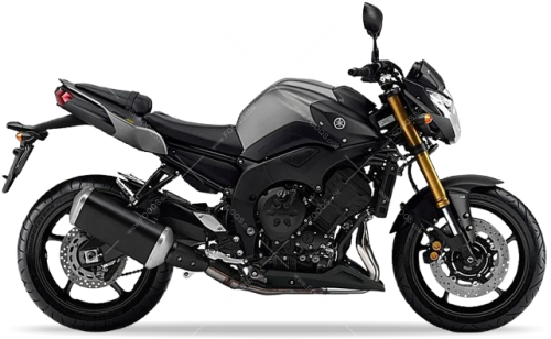 Yamaha FZ8 N 2012 2013 matt gray metallic c MNM3 motor stickers oem parts oryginal aufkleber autocollants