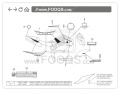 Yamaha FZ8 N 2012 bluish white cocktail 1 BWC1 motor stickers oem parts oryginal adesivi nalepky naklejki