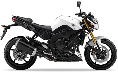 Yamaha FZ8 N 2012 2013 bluish white cocktail 1 BWC1 motor stickers oem parts oryginal aufkleber autocollants