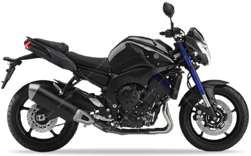 Yamaha FZ8 N 2014 dark gray metallic DNMN motor stickers oem parts oryginal aufkleber autocollants