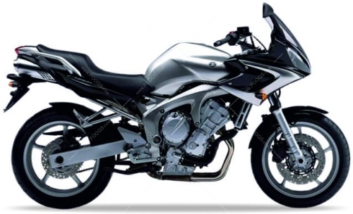 Yamaha FZ6 S Fazer 2004 2005 silver S3 motor stickers oem parts oryginal aufkleber autocollants naklejki