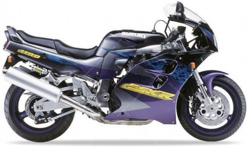 Suzuki GSX R 1100 1996 Purple C3B fooqs naklejki stickers decals aufkleber adesivi adesivo autocollants