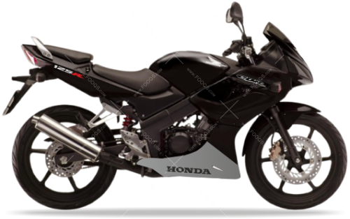 Honda CBR 125R 2004 black NH1B stickers aufkleber motodecals adesivi pegatinas nálepky autocollants