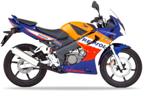 Honda CBR 125R 2005 2006 orange YR241 stickers aufkleber motodecals adesivi pegatinas nálepky autocollants