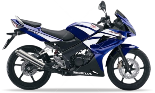 Honda CBR 125R 2007 Blue PB215X stickers aufkleber motodecals adesivi pegatinas nálepky autocollants