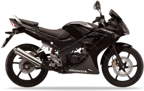 Honda CBR 125R 2007 graphite black NHB01D naklejki stickers aufkleber motodecals adesivi pegatinas nálepky autocollants