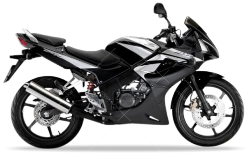 Honda CBR 125R 2009 2010 silver black NHB01 stickers aufkleber motodecals pegatinas nálepky autocollants