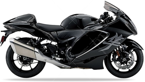 Suzuki GSX 1300R Hayabusa 2023 KGL Matte Black fooqs naklejki sickers decals aufkleber