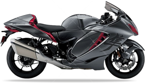 Suzuki GSX 1300R Hayabusa 2023 CJH Gray Red fooq naklejki sickers decals aufkleber