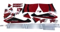 Yamaha YZF R6 1999 red white fooqs motorcycle stickers