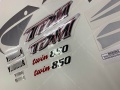 Yamaha TDM 850 2000 2001 silver fooqs motorsticker naklejki