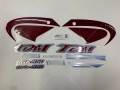 Yamaha TDM 850 2000 2001 burgundy fooqs motorcycle stickers
