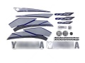 Yamaha TZR 50 2003 2004 blue fooqs motorcycle stickers