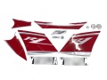 Yamaha YZF R1 2008 red white fooqs motorcycle stickers