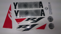 Yamaha YZF R1 2010 white red fooqs motorcycle stickers