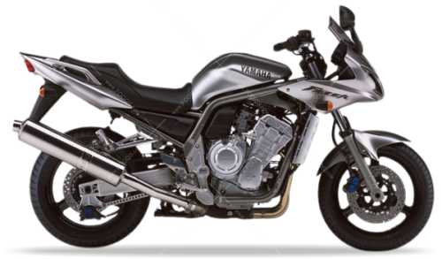 Yamaha FZS 1000 Fazer 2002 2004 silver 3 stickers aufkleber motodecals adesivi pegatinas nálepky autocollants