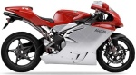 MV Agusta F4 1000 2004 red silver stickers decals