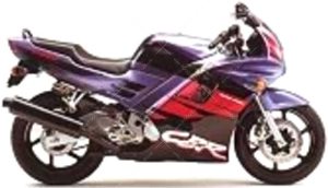 Honda CBR 600 F 1994 lavender black NH1 naklejki