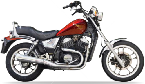 Honda VT 500 Custom 1983 1985 red R107 fooqs stickers aufkleber naklejki autocollants adesivi motorstickers