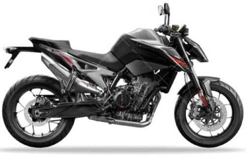KTM 790 Duke 2018 black fooqs stickers aufkleber naklejki autocollants adesivi motorstickers