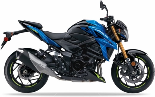Suzuki GSX S 750 2021 blue fooqs naklejki stickers decals aufkleber oem lipuķi naljepnice adhesivos