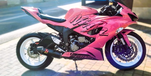 Kawasaki ZX6R custom oklejanie motocykla Fooqs naklejki stickers