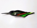 Kawasaki ZX6R 2024 wrapping lime green naklejki motocyklowe
