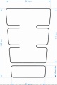 Tankpad naklejka 3d na bak Kawasaki ZXR ZX7RR 002 fooqs naklejki motor stickers oem parts aufkleber dimensions