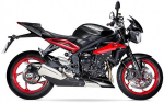 Triumph Street Triple 675 RX 2015 jet noir autocollants