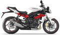 Triumph Street Triple 675 R 2013 2016 Crystal White naklejki stickers aufkleber motodecals adesivi pegatinas nálepky autocollants
