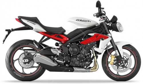 Triumph Street Triple 675 R 2013 2016 Crystal White naklejki stickers aufkleber motodecals adesivi pegatinas nálepky autocollants