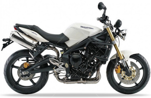 Triumph Street Triple 675 2008 2010 Fusion White naklejki stickers aufkleber motodecals adesivi pegatinas nálepky autocollants