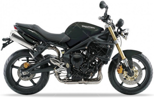 Triumph Street Triple 675 2008 2010 Jet Black naklejki stickers aufkleber motodecals adesivi pegatinas nálepky autocollants