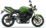 Triumph Street Triple 675 2008 - 2010 roulette verde pegatinas