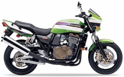 Kawasaki ZRX 1200 R 2002 green white purple motor stickers oem parts oryginal aufkleber autocollants adesivi nalepky tal mutur naklejki