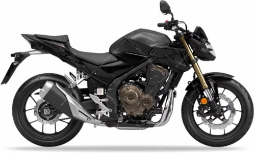Honda CB 500F 2023 black NH303 fooqs naklejki stickers decals aufkleber oem matricák autocolants moto klistermærker