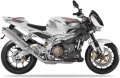 Aprilia Tuono 1000 R 2008 white fooqs naklejki stickers decals aufkleber oem adhesivos moto oryginalne klistermærker