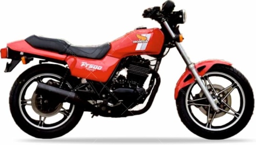 Honda FT 500 1982 red R110 oem fooqs stickers aufkleber naklejki autocollants adesivi nalepky motorstickers