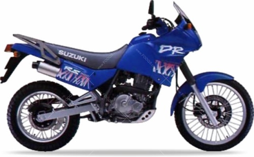 Suzuki DR 650 RSE 1994 blue fooqs naklejki stickers decals aufkleber oem стикери за мотори
