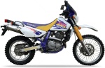 Suzuki DR 650 SE 1997 weiß 2 30H violett Z16 aufkleber