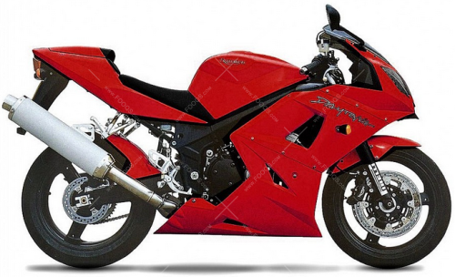 Triumph Daytona 600 2004 Tornado Red naklejki stickers aufkleber motodecals adesivi pegatinas nálepky autocollants