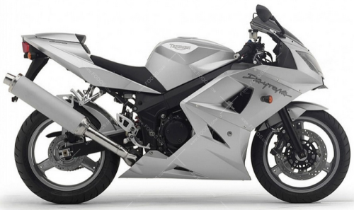 Triumph Daytona 600 2003 Aluminium Silver naklejki stickers aufkleber motodecals adesivi pegatinas nálepky autocollants