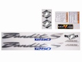 Suzuki Bandit 1250 S 2013 white fooqs naklejki stickers decals aufkleber oem pegatinas etiketler mootorrata kleebised