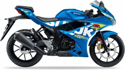 Suzuki Gsxr 125 2021 2024 blue fooqs naklejki stickers decals aufkleber oem nalepnice 贴纸