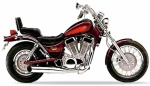 Suzuki VS 1400 Intruder 1987 maroon 33D aufkleber