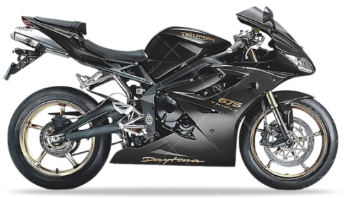 Triumph Daytona 675 2011 Phantom Black Pearl naklejki stickers aufkleber pegatinas nálepky autocolants