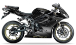 Triumph Daytona 675 2012 Phantom nero perla adesivi